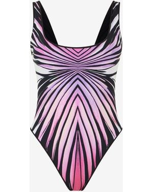 Roberto Cavalli Bañador Con Estampado Ray Of Paradise - Morado