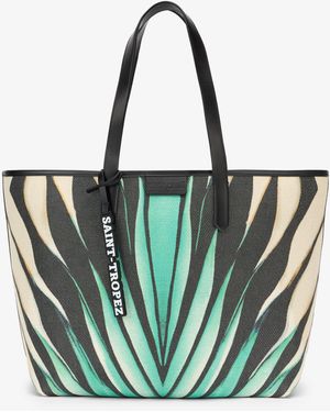 Roberto Cavalli Ray Of Sea Print Shopping Bag - Blue