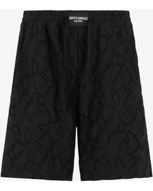 Roberto Cavalli Trousers Bermuda - Black