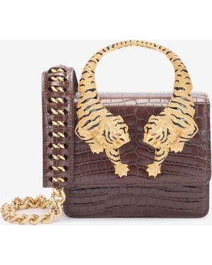Roberto Cavalli Medium Roar Bag - Brown