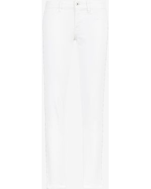 Roberto Cavalli Just Cavalli Lace Side Stripe Jeans - White