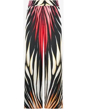 Roberto Cavalli Ray Of Paradise Print Trousers - White