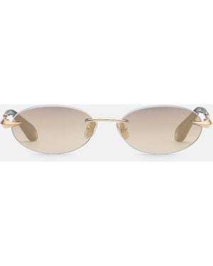 Roberto Cavalli Oval Rimless Sunglasses - Multicolour