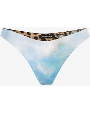 Roberto Cavalli Reversible Bikini Bottoms - Blue
