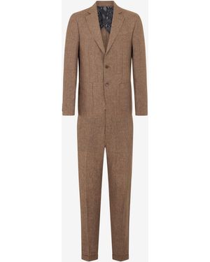 Roberto Cavalli Tailored Linen Suit - Natural