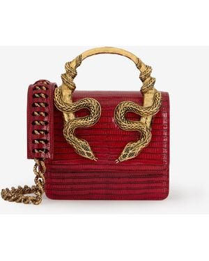 Roberto Cavalli Serpentine Bag - Red