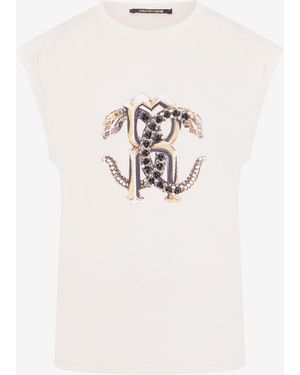 Roberto Cavalli Ivory T-Shirt - White