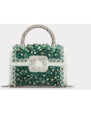Roger Vivier Jewel Efflorescence Mini Bag - Green