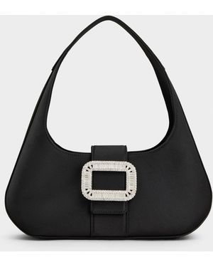 Roger Vivier Pilgrim Hobo Bag - Black