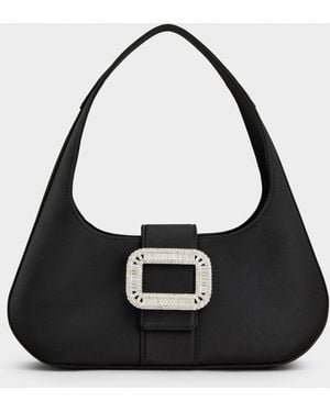 Roger Vivier Pilgrim Hobo Bag - Black