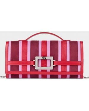 Roger Vivier Belle Vivier Clutch - Red