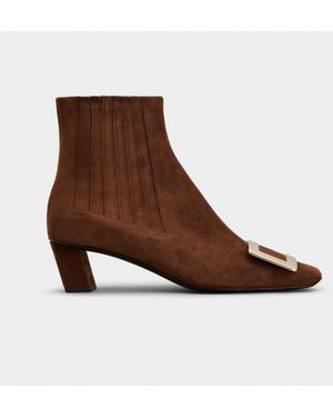 Roger Vivier Belle Vivier Chelsea Booties - Brown