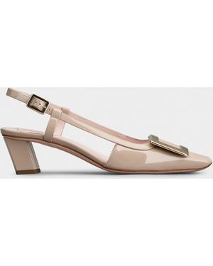 Roger Vivier Belle Vivier Slingback Court Shoes - White