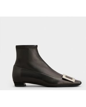 Roger Vivier Belle Vivier Booties - Black