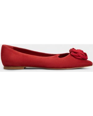 Roger Vivier Rose Vivier Ballerinas - Red