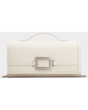 Roger Vivier Belle Vivier Clutch - Natural