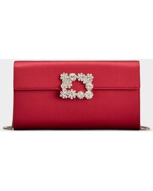 Roger Vivier Efflorescence Clutch - Red