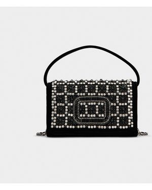 Roger Vivier Pilgrim Micro Bag - Black