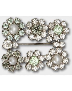 Roger Vivier Efflorescence Brooch - White