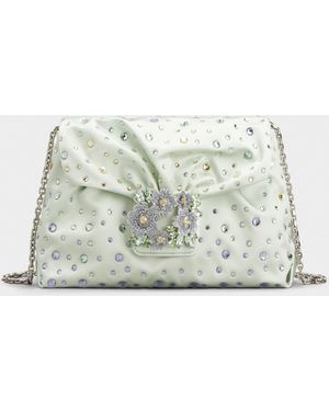 Roger Vivier Efflorescence Mini Pouch - Green