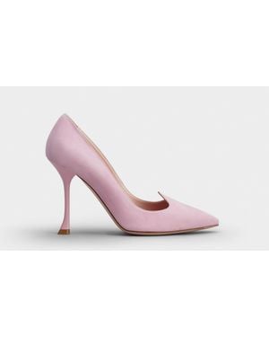 Roger Vivier I Love Vivier Court Shoes In Suede - Pink