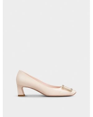 Roger Vivier Trompette Court Shoes - Natural