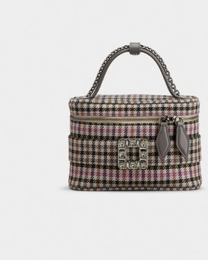 Roger Vivier Bolso micro vanity très vivier en tejido negrorosabeis - bags - Multicolor