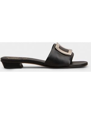Roger Vivier Belle Vivier Mules - White