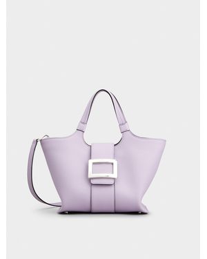 Roger Vivier Belle Vivier Mini Shopping Bag - Pink