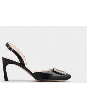 Roger Vivier Trompette Slingback Court Shoes - Black
