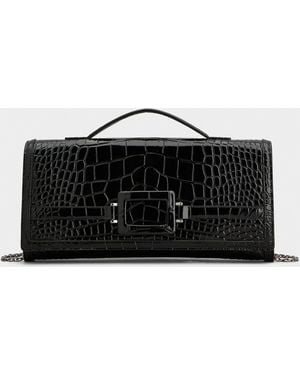 Roger Vivier Belle Vivier Clutch - Black