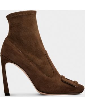 Roger Vivier Trompette Booties - Brown