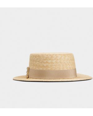 Roger Vivier Sombrero très vivier en rafia - Neutro