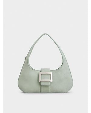 Roger Vivier Belle Vivier Mini Hobo Bag - Green