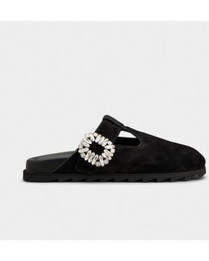 Roger Vivier Slidy Viv' Mules - Black
