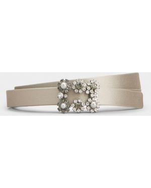 Roger Vivier Efflorescence Belt - Natural