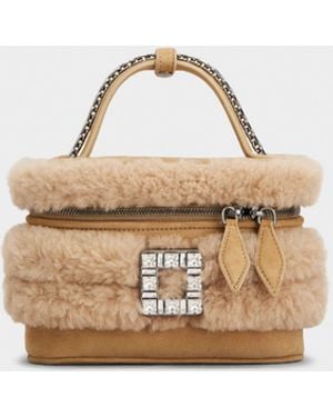 Roger Vivier Vanity Très Vivier Mini Bag - Natural