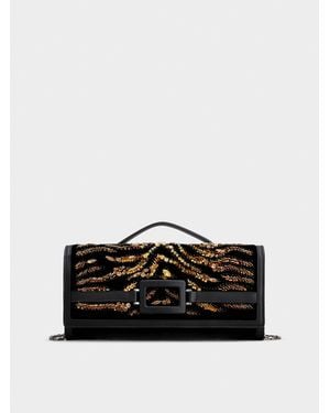 Roger Vivier Belle Vivier Clutch - Black