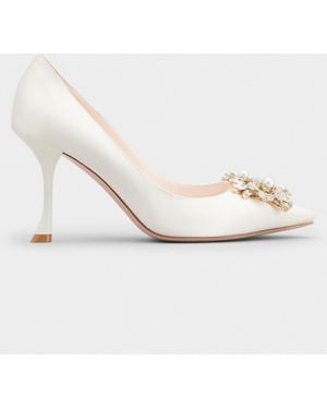 Roger Vivier Efflorescence Court Shoes - Natural
