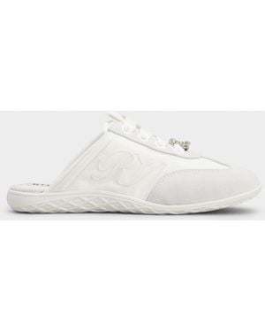 Roger Vivier Viv Low Mules - Natural
