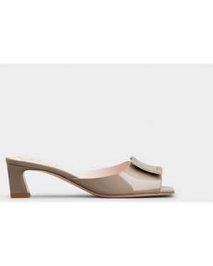 Roger Vivier Trompette Mules - Natural