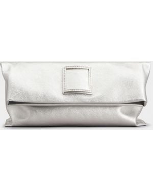 Roger Vivier Trompette Clutch - White