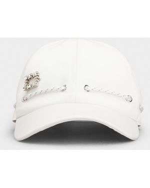 Roger Vivier Très Vivier Baseball Cap - White