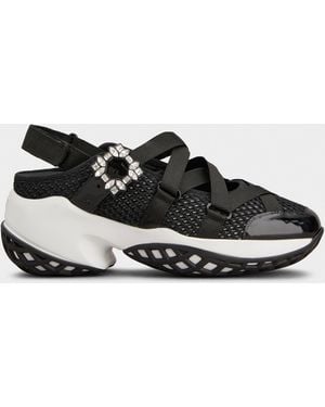 Roger Vivier Viv' Run Ballerinas - White