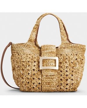 Roger Vivier Belle Vivier Mini Shopping Bag - Metallic