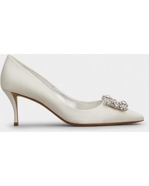 Roger Vivier Efflorescence Court Shoes - White