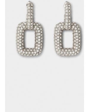 Roger Vivier Viv' Choc Earrings - White