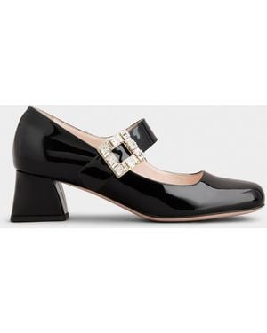 Roger Vivier Très Vivier Mary Jane Court Shoes - White