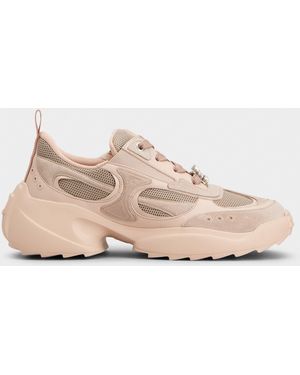 Roger Vivier Viv' On The Run Trainers - Natural