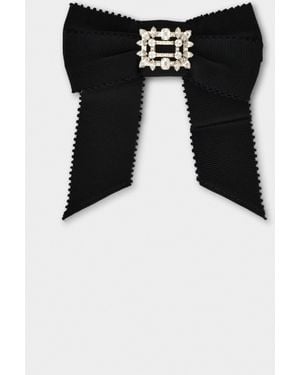 Roger Vivier Broche Vivier Buckle Hair Clip - Black